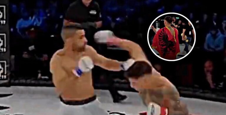 (VIDEO) Sot debuton në UFC , momenti kur Bernardo Sopai hedhën në tok kundeshtarin me një levizje